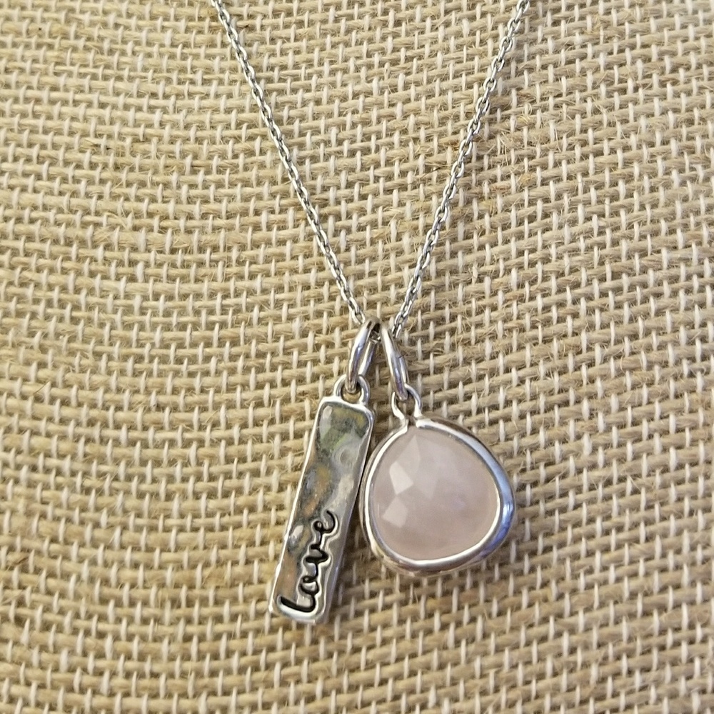 Chloe + Isabel "Love" Charm necklace